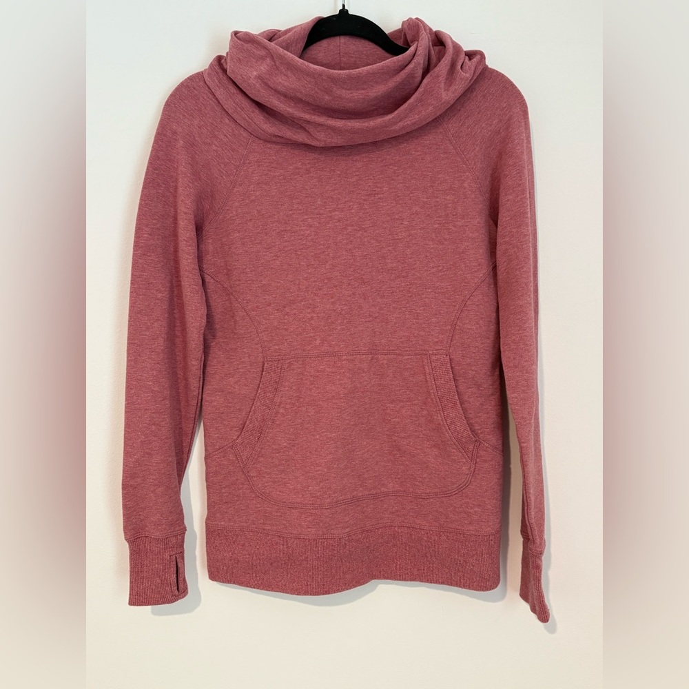 L.L.‎ Bean Women’s Cozy Pullover Pink Cowl Neck Sweatshirt - Size XS
